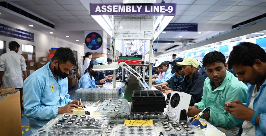 在地缘政治局势紧张的情况下，印度吸引了众多全球公司前来寻求中国之外的其他选择。Sahiba Chawdhary for The Wall Street Journal